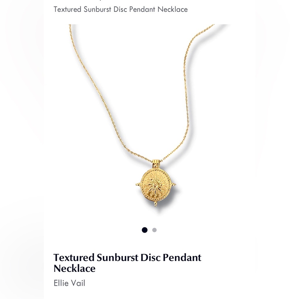 Gold Ellie Vail Starbust pendant necklace